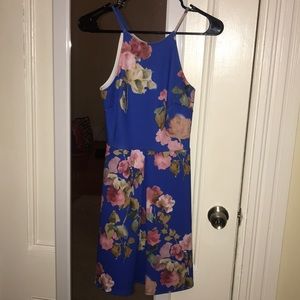 Spaghetti floral strap dress